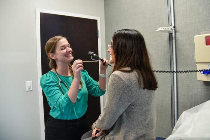 Team member and patient at vitalcare